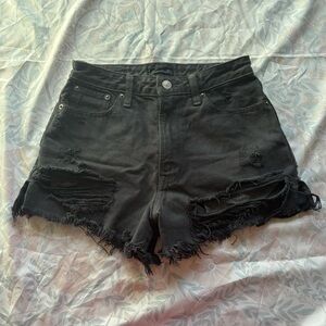 Abercrombie & Fitch Black Jean Shorts